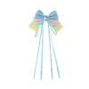Handmade Cloth Hairpin With Long Ribbon Bow For Women