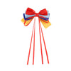 Handmade Cloth Hairpin With Long Ribbon Bow For Women