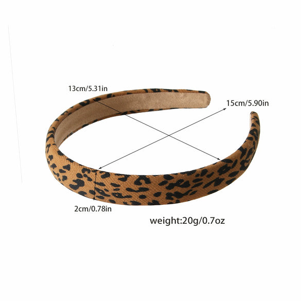 Handmade Cloth Headband With Zebra And Leopard Prints For Women