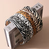 Handmade Cloth Headband With Zebra And Leopard Prints For Women