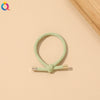 Handmade Cloth Knotted Hair Tie High Elastic Rubber Band Simple Hair Accessory For Women