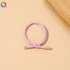 Handmade Cloth Knotted Hair Tie High Elastic Rubber Band Simple Hair Accessory For Women