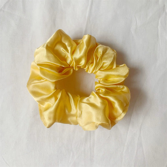 Handmade Cloth Large Intestine Hair Ring Solid Color All Match Elastic Hair Accessories