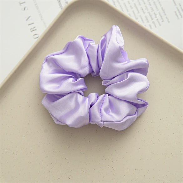 Handmade Cloth Large Intestine Hair Ring Solid Color All Match Elastic Hair Accessories