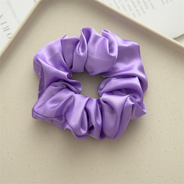 Handmade Cloth Large Intestine Hair Ring Solid Color All Match Elastic Hair Accessories