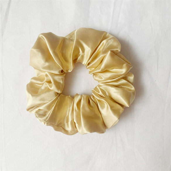 Handmade Cloth Large Intestine Hair Ring Solid Color All Match Elastic Hair Accessories