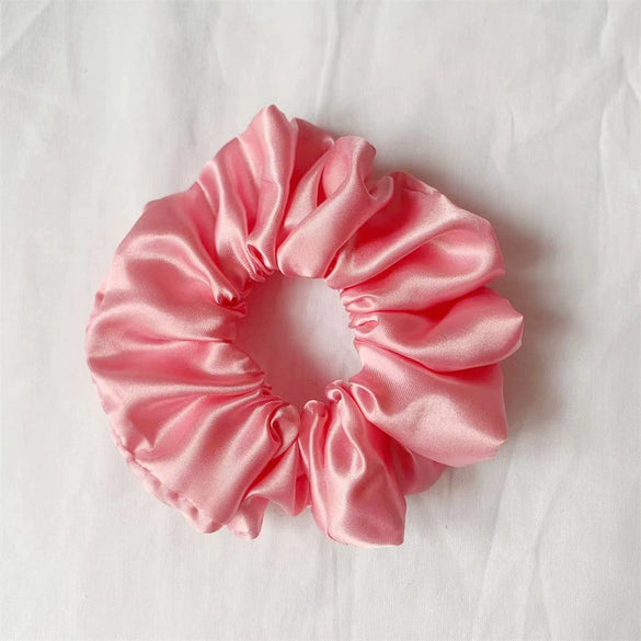 Handmade Cloth Large Intestine Hair Ring Solid Color All Match Elastic Hair Accessories