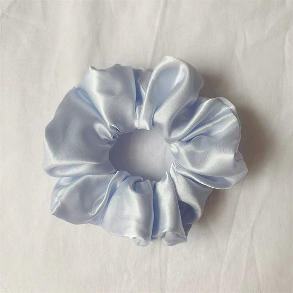 Handmade Cloth Large Intestine Hair Ring Solid Color All Match Elastic Hair Accessories