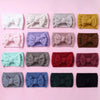 Handmade Cloth Wide Bow Hair Band Solid Color Knitted Headband Baby And Children Hair Accessory