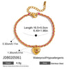 Handmade Colorful Braided Rope Stainless Steel Bracelet With Animal Zodiac Pendant Electroplated Highend Jewelry