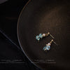 Handmade Copper Drop Earrings With Natural Gravel Freshwater Pearls For Women Simple Fashion Style