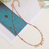 Handmade Copper Geometric Beaded Necklace For Women