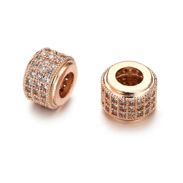 Handmade Copper Inlaid Zirconium Jewelry Accessories Bracelet Necklace Pendant With Electroplating