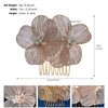 Handmade Copper Pearl Floral Headband Retro Gold Petal Hair Accessory For Women Bridal Wedding Xiuhe Dress Headwear