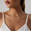 Handmade Copper Plated Real Gold Geometric Style Women's Retro Necklace Jewelry Wholesale