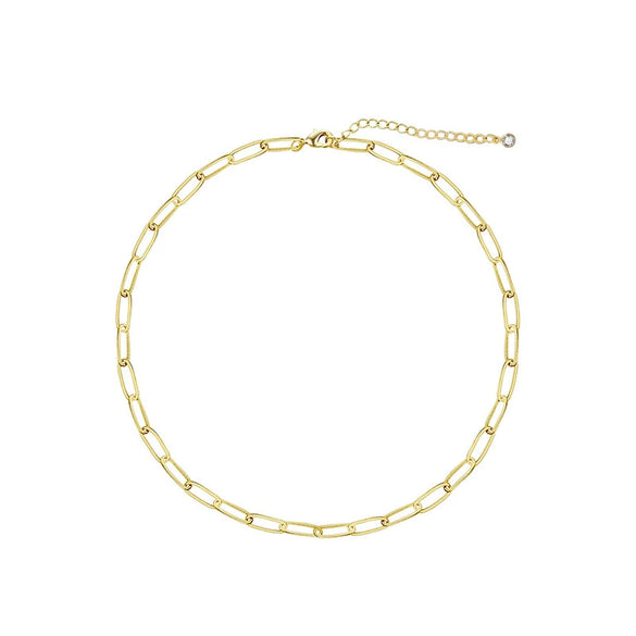 Handmade Copper Plated Real Gold Geometric Style Women's Retro Necklace Jewelry Wholesale