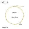 Handmade Copper Plated Real Gold Geometric Style Women's Retro Necklace Jewelry Wholesale