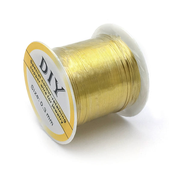 Handmade Copper Wire Bracelet With Gold Wire Cord Pattern Electroplating Process