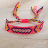 Handmade Cord Bracelet With Rhombus Pattern Ethnic Retro Bohemian Style For Women
