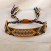 Handmade Cord Bracelet With Rhombus Pattern Ethnic Retro Bohemian Style For Women