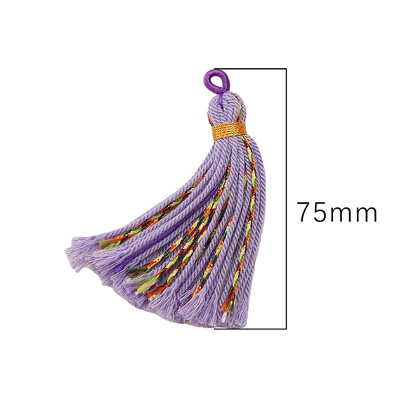 Handmade Cotton Thread Tassel Pendant Jewelry Accessories Ancient Minimalist Style