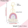 Handmade Cotton Woven Rainbow Keychain Car Hanging Pendant