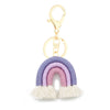 Handmade Cotton Woven Rainbow Keychain Car Hanging Pendant