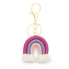 Handmade Cotton Woven Rainbow Keychain Car Hanging Pendant