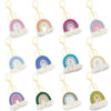 Handmade Cotton Woven Rainbow Keychain Car Hanging Pendant