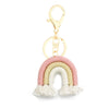 Handmade Cotton Woven Rainbow Keychain Car Hanging Pendant