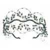 Handmade Crystal Beaded Bridal Crown Wedding Headpiece Mesh Hair Band Fashion Headwear