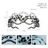 Handmade Crystal Beaded Bridal Crown Wedding Headpiece Mesh Hair Band Fashion Headwear