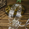 Handmade Crystal Floral Bridal Hair Band For Women Gold Retro Flower Wedding Hair Accessory
