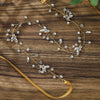 Handmade Crystal Floral Bridal Hair Band For Women Gold Retro Flower Wedding Hair Accessory