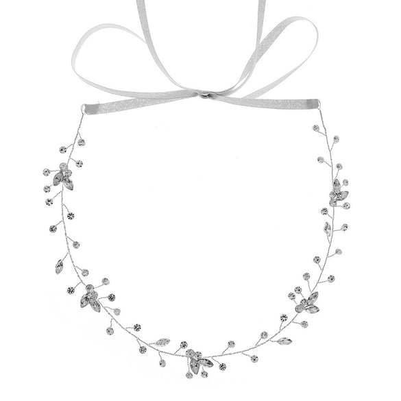 Handmade Crystal Floral Bridal Hair Band For Women Gold Retro Flower Wedding Hair Accessory
