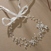 Handmade Crystal Leaf Headband For Women Wedding Hair Accessories Bridal Jewelry