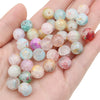 Handmade Diy Glass And Glaze Retro Bracelet With Crushed Gold And Ice Crack Beads Jewelry Accessories