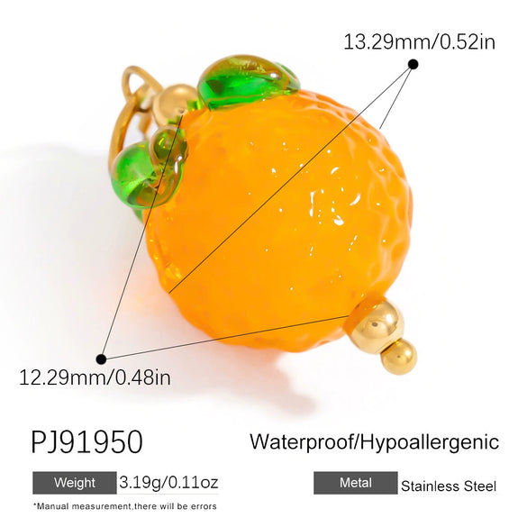 Handmade Diy Jewelry Accessories Glass Glazed Simulation Strawberry Pendant Electroplated