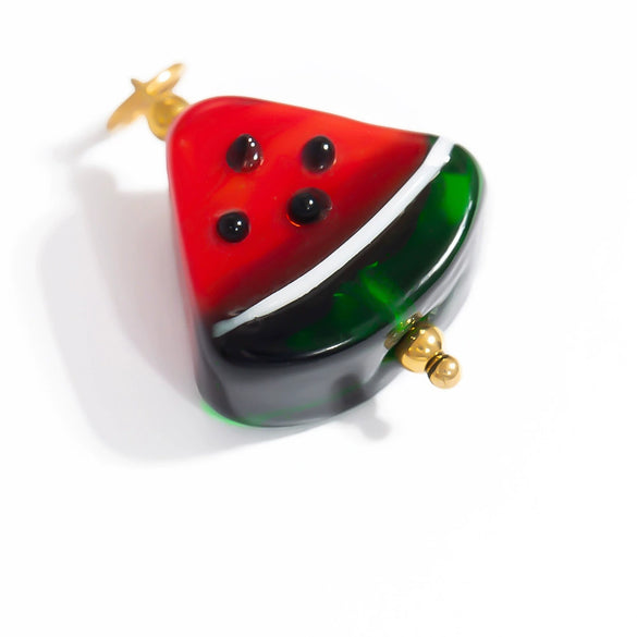 Handmade Diy Jewelry Accessories Glass Glazed Simulation Strawberry Pendant Electroplated