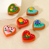 Handmade Diy Jewelry Accessories Heartshaped Love Boots Charms With Dripping Oil Glass Beads