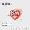 Handmade Diy Jewelry Accessories Heartshaped Love Boots Charms With Dripping Oil Glass Beads