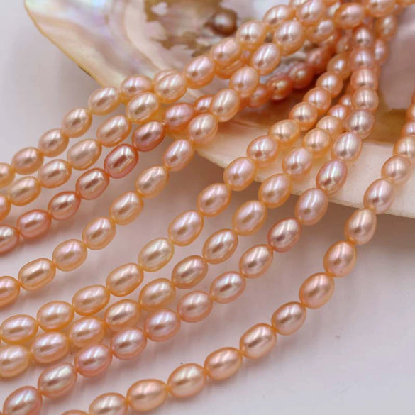 Handmade Diy Natural Freshwater Pearl Beads For Jewelry Necklace Accessories Strong Light Wholesale