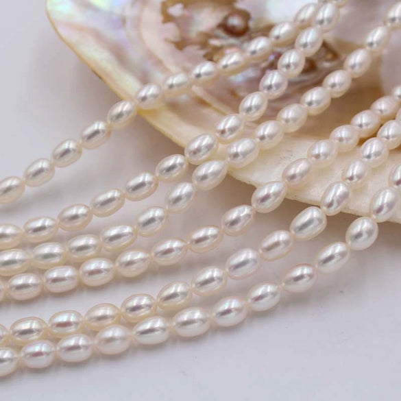 Handmade Diy Natural Freshwater Pearl Beads For Jewelry Necklace Accessories Strong Light Wholesale