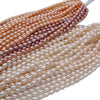Handmade Diy Natural Freshwater Pearl Beads For Jewelry Necklace Accessories Strong Light Wholesale