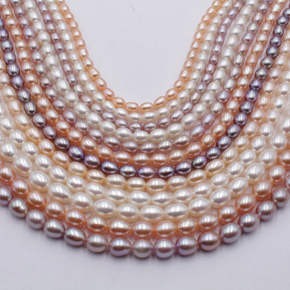 Handmade Diy Natural Freshwater Pearl Beads For Jewelry Necklace Accessories Strong Light Wholesale