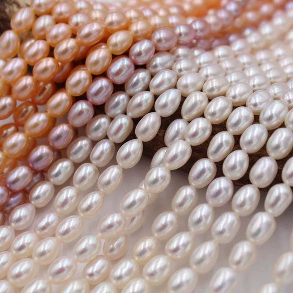 Handmade Diy Natural Freshwater Pearl Beads For Jewelry Necklace Accessories Strong Light Wholesale