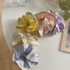 Handmade Double Layer Cloud Scrunchie Cloth Hair Tie Lovely Sweet Hair Band For Girls