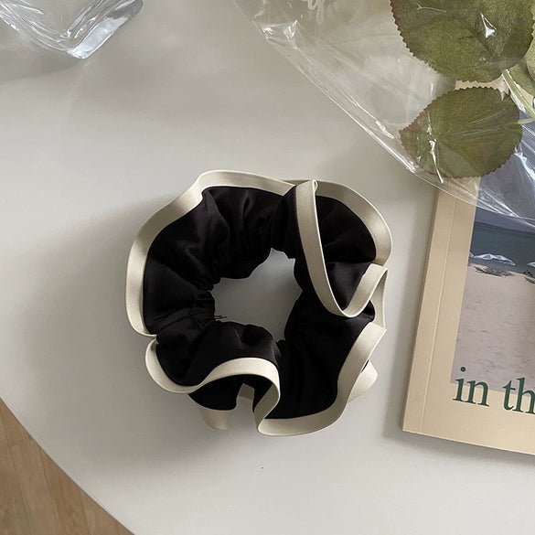 Handmade Double Layer Cloud Scrunchie Cloth Hair Tie Lovely Sweet Hair Band For Girls