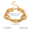 Handmade Electroplated Geometric Stainless Steel Women's Bracelet Jewelry