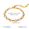 Handmade Electroplated Geometric Stainless Steel Women's Bracelet Jewelry
